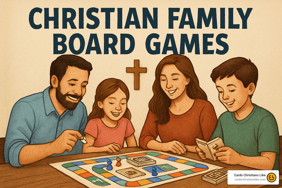 collection of christian family board games on shelves - christian family board games